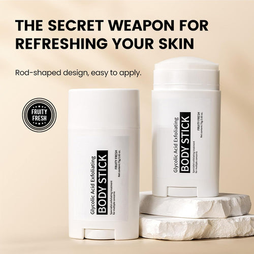 Glycolic Acid Exfoliating Body Stick,Exfoliating Lotion Stick,Smooths Rough Skin,Reduces the Appearance of Cellulite,Effect Radiant Skin,Bodycare Balm for Underarms,Legs,Body /2.65 Oz